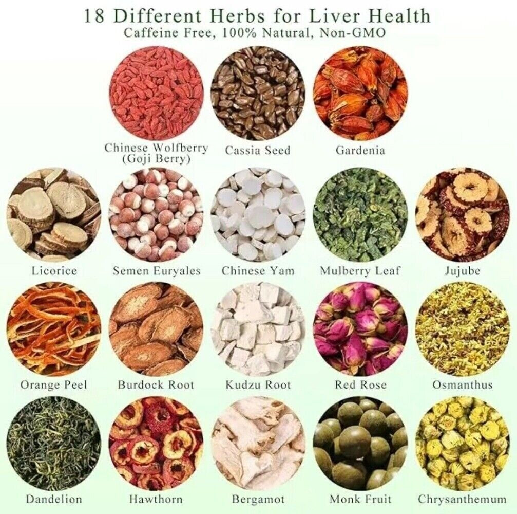 Herbal Liver Tea Chrysanthemum Cassia Burdock Natural Wellness Detox Blend Secondary image