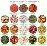 Herbal Liver Tea Chrysanthemum Cassia Burdock Natural Wellness Detox Blend
