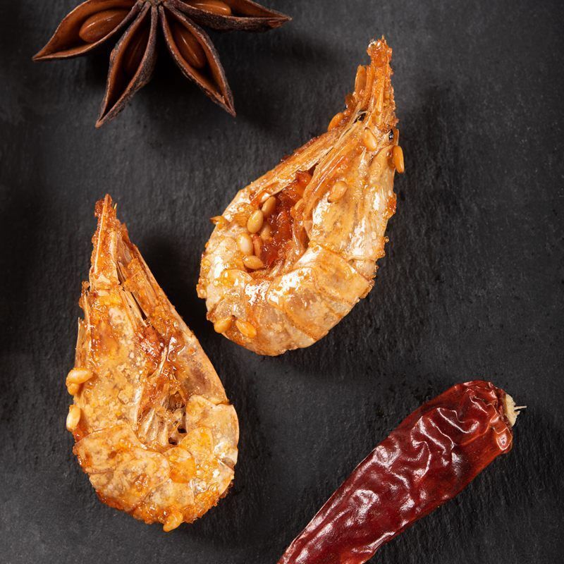 Spicy Shrimp Prawns Snacks Chinese Specialty Foods Seafood Snacks Ready-to-eat