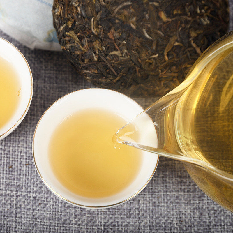 100g Laobanzhang Tea Cake Yunnan Tea Pu'er Tea Cake Tea Cake  Spring Tea