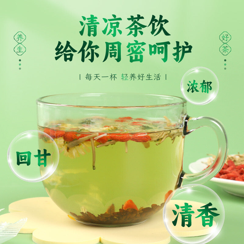 Seed Goji Tea for Health & Wellness Anti-Fatigue Drink Chrysanthemum Cassia Secondary image
