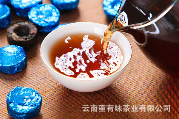 500g Yunnan Pu'er Tea Mini Seven Colored Small Golden Tuo Nuoc Xiang Ripe Tuo