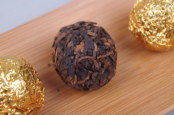 500g Yunnan Pu'er Tea Golden Bud Dragon Pearl Ancient Tree Loose Tea Black Tea