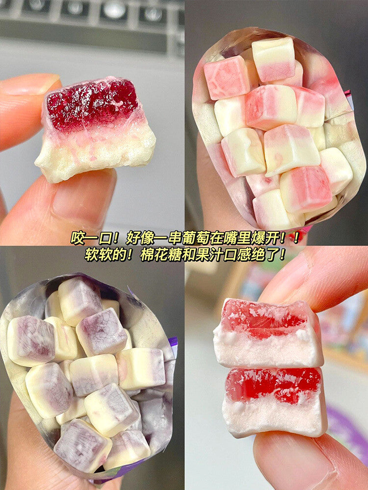 150g Juice Flavored Snack  Heart Filled Soft Candy White Peach Strawberry Secondary image