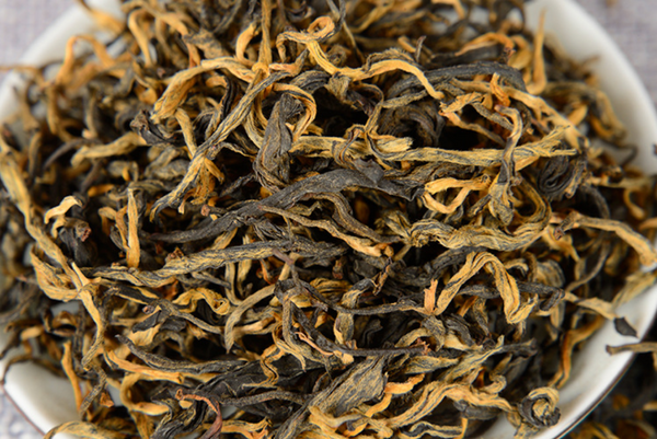 500g Yunnan Fengqing Dian Hong Tea One Leaf Curved Strips Kung Fu Black Tea