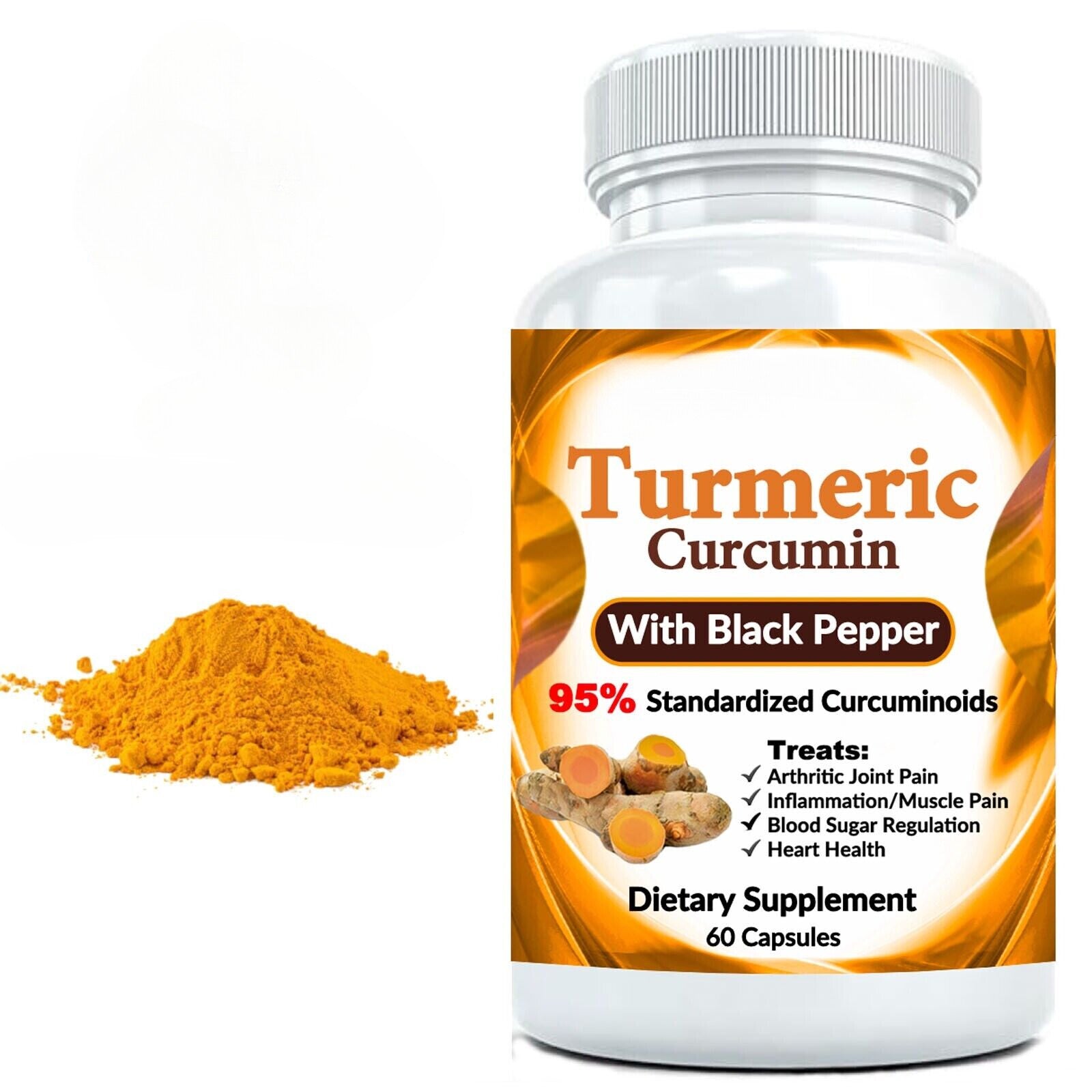 Organic Turmeric With 95% Curcumin Joint and Muscle Pain Relief  Qunol Turmeric Secondary image