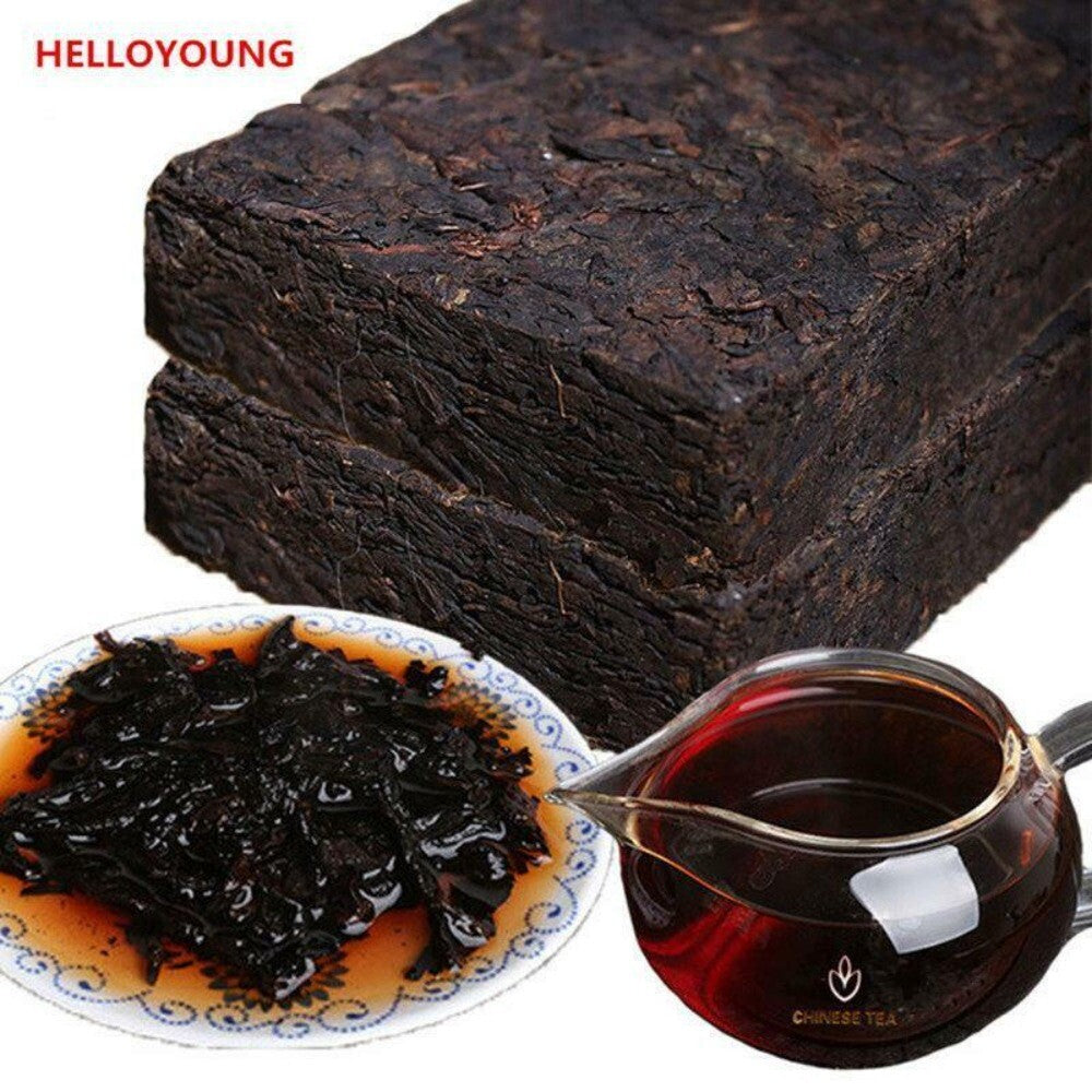 200g Ripe Puer Tea Brick Chinese Shu Ancient Tree Aged Premium Loose Leaf Secondary image