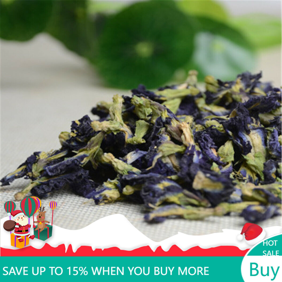 100g Top Tasty Clitoria Ternatea Tea China Flower Tea Blue Butterfly Pea Tea Main image