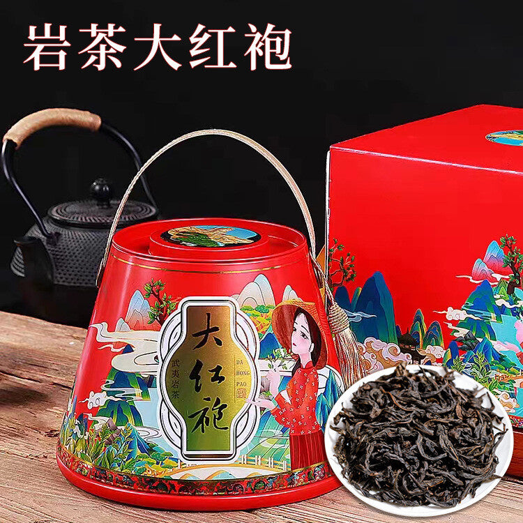 Da Hong Pao Oolong Tea Authentic Wuyi Mountain Strong Fragrance Canned 500g Main image