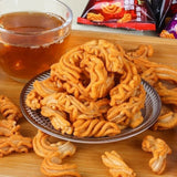 Crispy Shrimp Flavor Rolls Nostalgic Snack Mini Pack Seafood Crunchy Bites