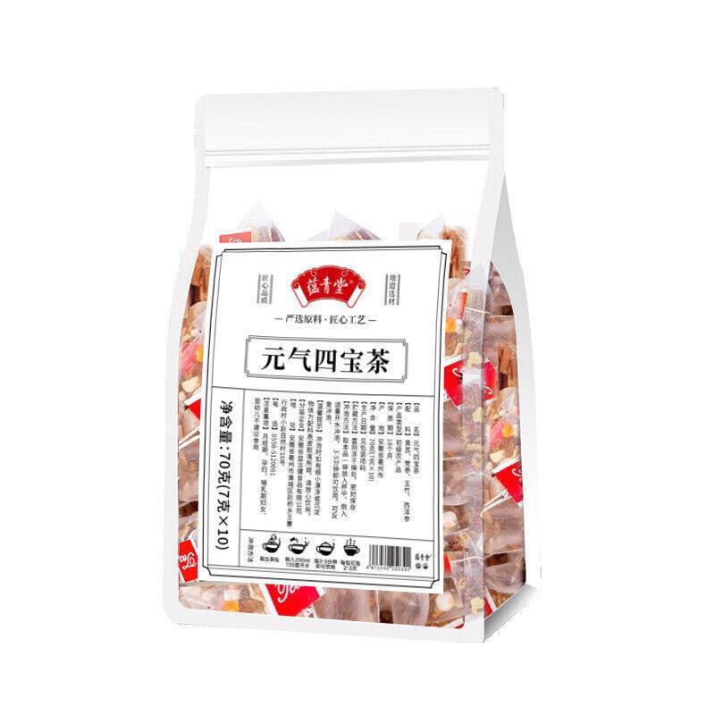 Codonopsis Astragalus Yuzhu American Ginseng Health Tea 7g*10 Yuanqi Sibao Tea