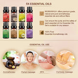 Essential Oils 100% Pure Natural Therapeutic Massage Oil 10 mL*8-piece Set