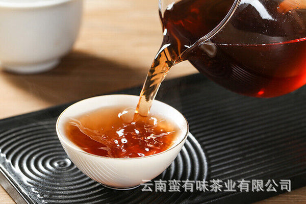 357g Puerh Tea Dry Storage Ripe Tea Menghai Source Flavor Yunnan Cake Ripe Tea