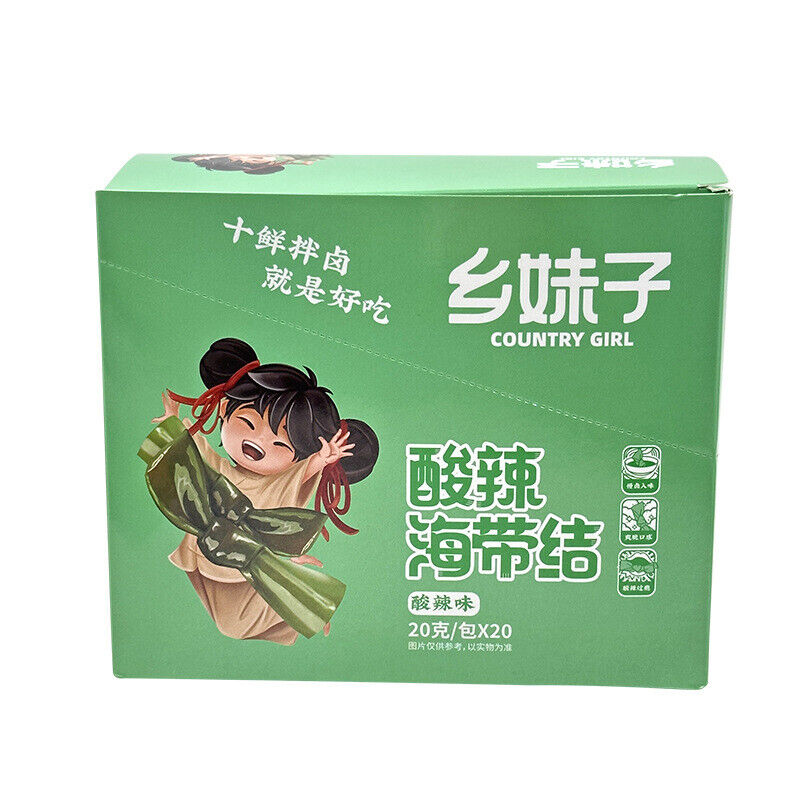 Snacks Ready-to-Eat Seafood Treats 20g*20 packs Spicy & Sour Seaweed