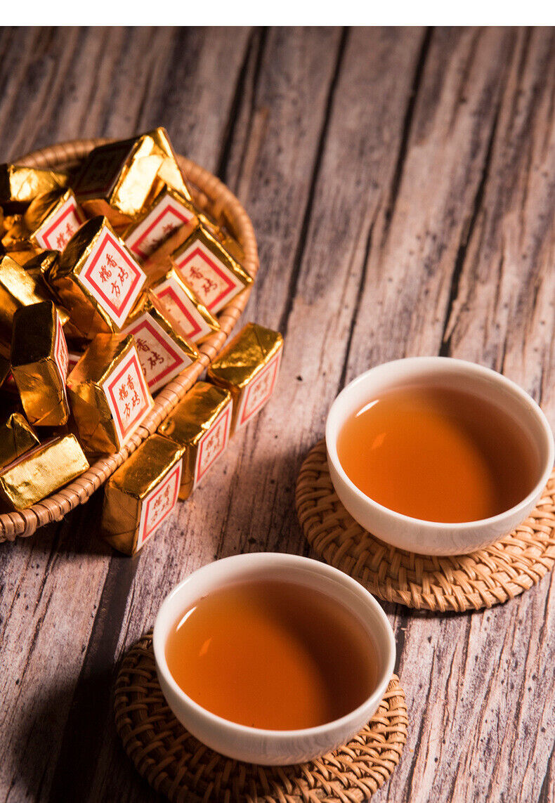 500g Yunnan Puer ripe tea mini small tuo tea leaves glutinous aroma square brick