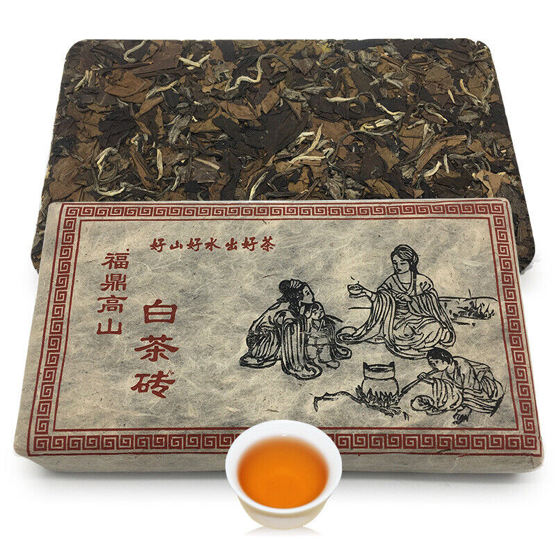 350g Fuding white tea Shoumei tea brick old white tea brick alpine Panxi Main image