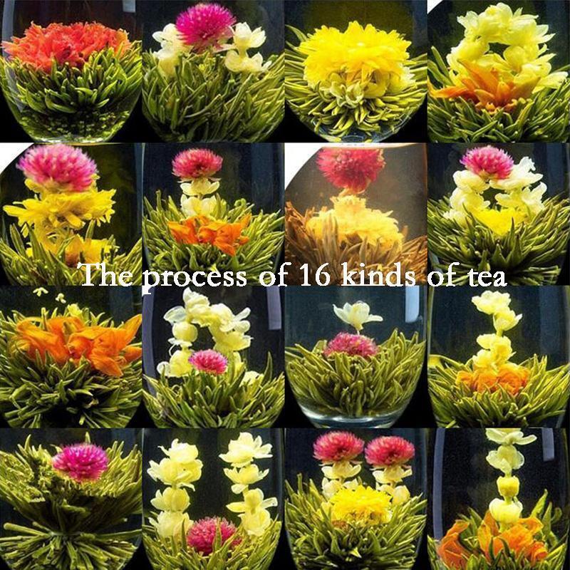 New 16 Kinds of Blooming Flower Tea Flowering Balls Herbal Crafts Flowers