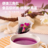 50-Pack Black Goji Mulberry Rose Tea Triangular Bag with Goji and Rose Petals