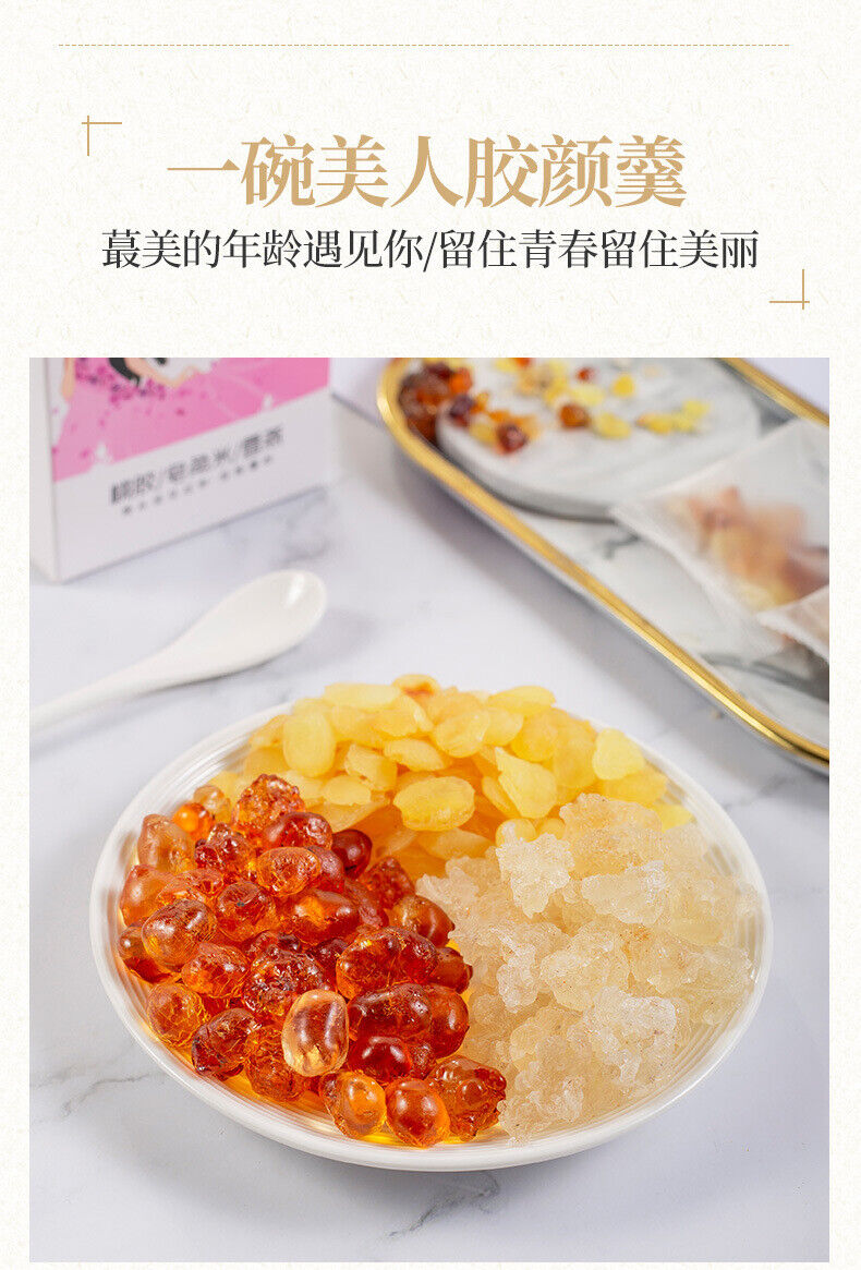 Peach Gum Snow Fungus  Saponin Rice Combo Beauty Soup Ready to Ship