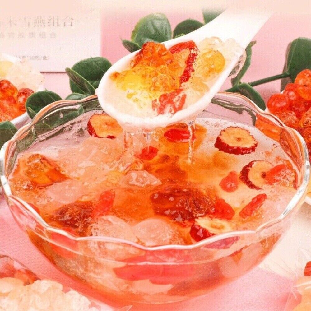 Peach Gum Snow Birds Nest Soapberry Instant Soup Base 620g 3 Cans Secondary image