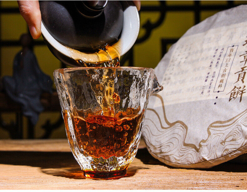 Puerh Ripe Tea Old Banzhang Ripe Tea Cake 357g Pu'er Tea Yunnan Pu'er Tea Cake