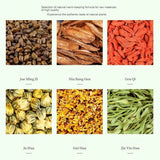 Chrysanthemum Cassia Tea Bags Organic Burdock Natural Herbal Wellness Blend