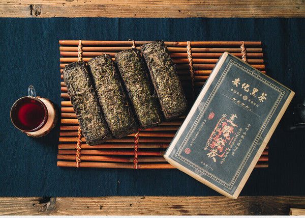1kg Black Tea Hunan Anhua Black Tea Golden Flower Fu Brick Tea Tianjian Fu Brick