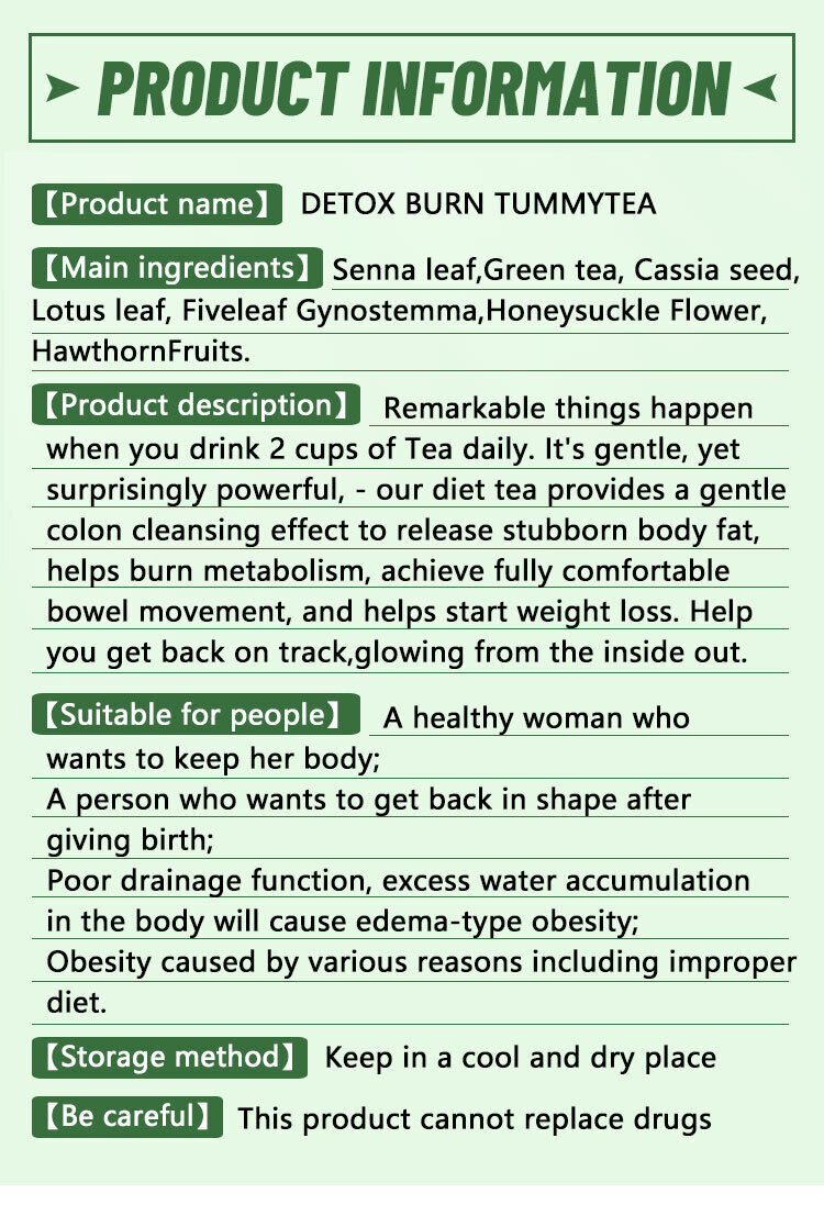 Weight Loss & Cleansing Blend 20 Tea Bags Natural Herbal Detox Flat Belly Tea
