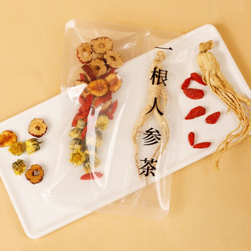 Ginseng Luo Han Guo Chrysanthemum Goji Flower Tea Combo Herbal Wellness Blend Secondary image