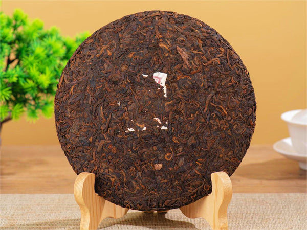 357g Organic Puerh Ripe Tea Yunnan Menghai Tea Cake Healthy Drink