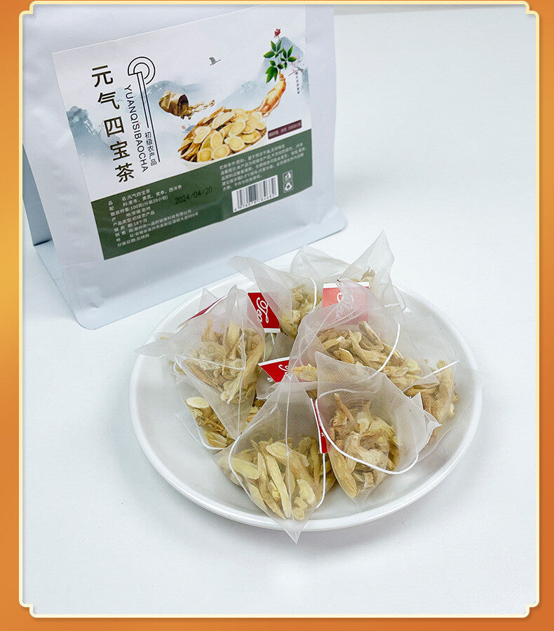 Astragalus, Codonopsis,Ophiopogon Vital Four Treasure Tea with American Ginseng