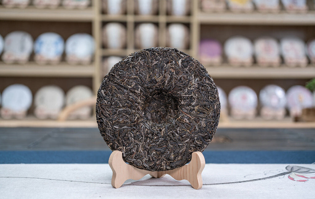357g Yunnan Ancient Tree Pu'er Tea Yiwu Baihua Tree Pu'er Raw Tea Cake