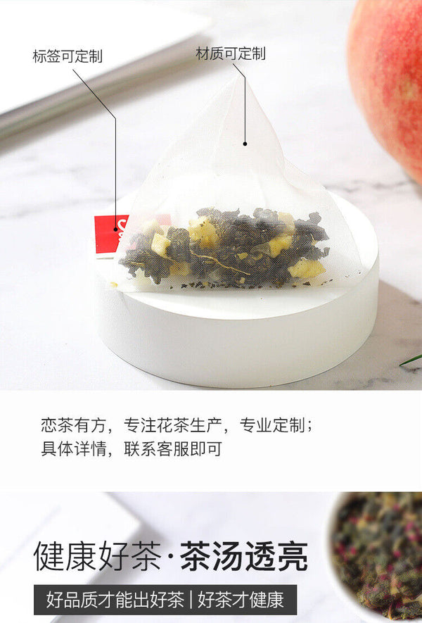 Honey Peach Flower Fruit Tea Triangle Bag Cold Soaked Tea White Peach Oolong