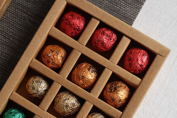 Yunnan Puerh Raw Tea, 21pcs Seven Coloured Dragon Balls Tea Box Set
