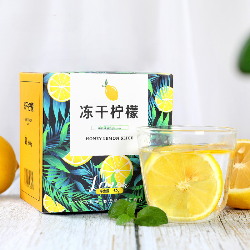 Honey freeze-dried lemon slices boxed bag tea, fruit slices, flower fruit tea