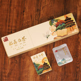 Exquisite Gift box Beauty White tea cake with small square slices of Shou Mei