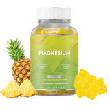 Magnesium Glycinate Gummies, Pineapple Flavor, Calcium, Potassium, Stress Relief