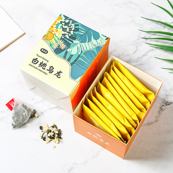 Cold Soaked Tea White Peach Oolong Honey Peach Flower Fruit Tea Triangle Bag