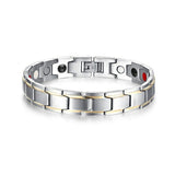 Classic Titanium Steel Anti-snoring Wrist Watch Men Magnetic Therapy Bracelet