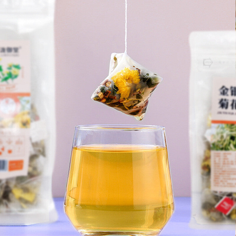 Honeysuckle Chrysanthemum Tea 50 Bags with Goji Berry Herbal Tea for Health