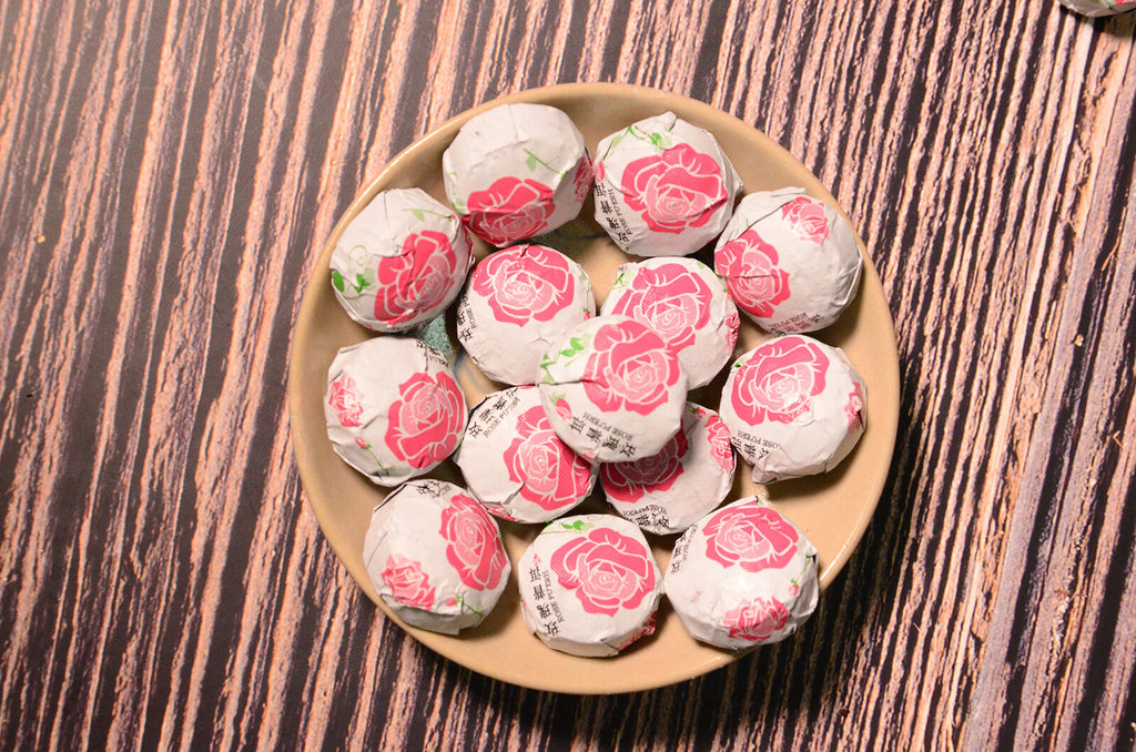 500g Yunnan Pu'er Tea Leaves Jindian Tea Factory Rose Flavor Small Tuo Tea Ripe