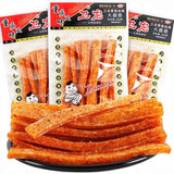 Spicy Strips - Spicy Gluten Latiao, Chinese Special Snack Food 78g (Pack of 2)
