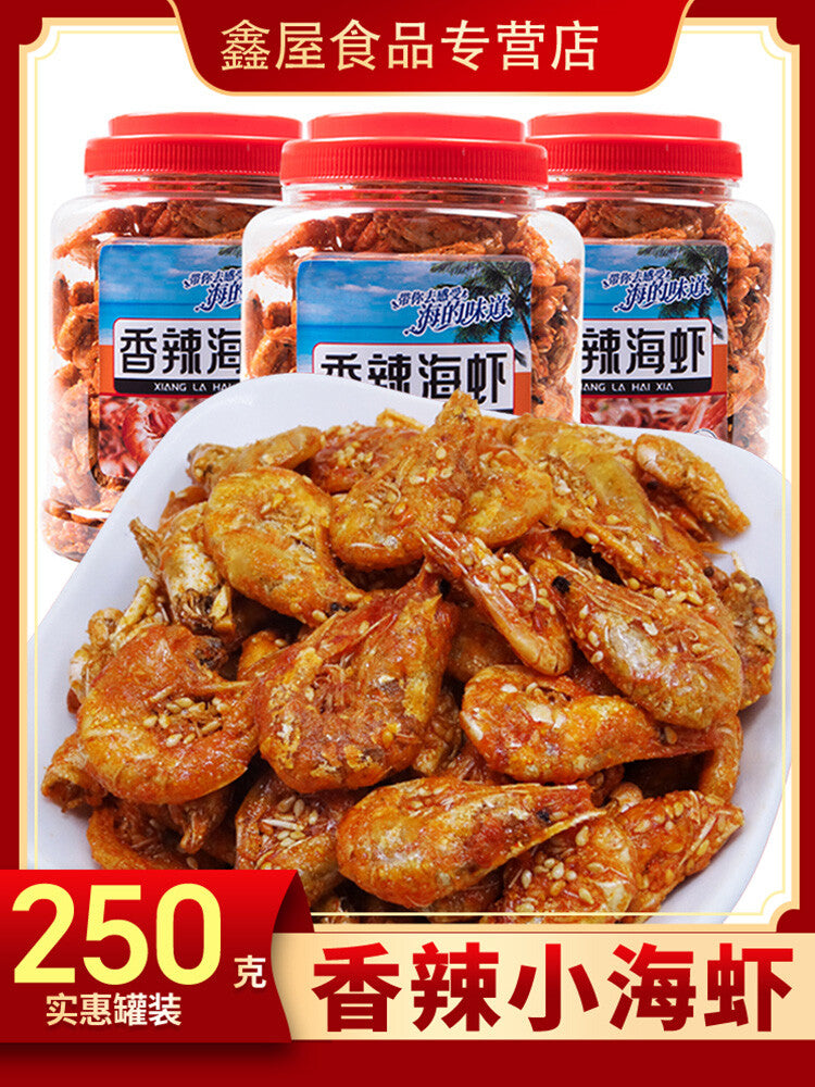 High Quality Spicy Crab Ready-to-eat Shrimp Sweet and Spicy Seafood Snacks 250g