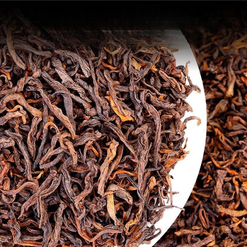 Organic Puerh ripe tea Rain Flower Bulk Yunnan Menghai Aged Limited Edition