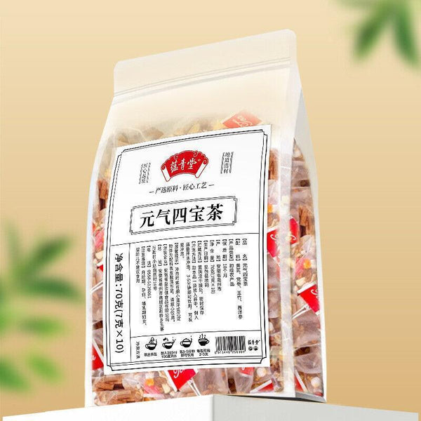 7g*10 Yuanqi Sibao Health Tea Codonopsis Astragalus Yuzhu American Ginseng