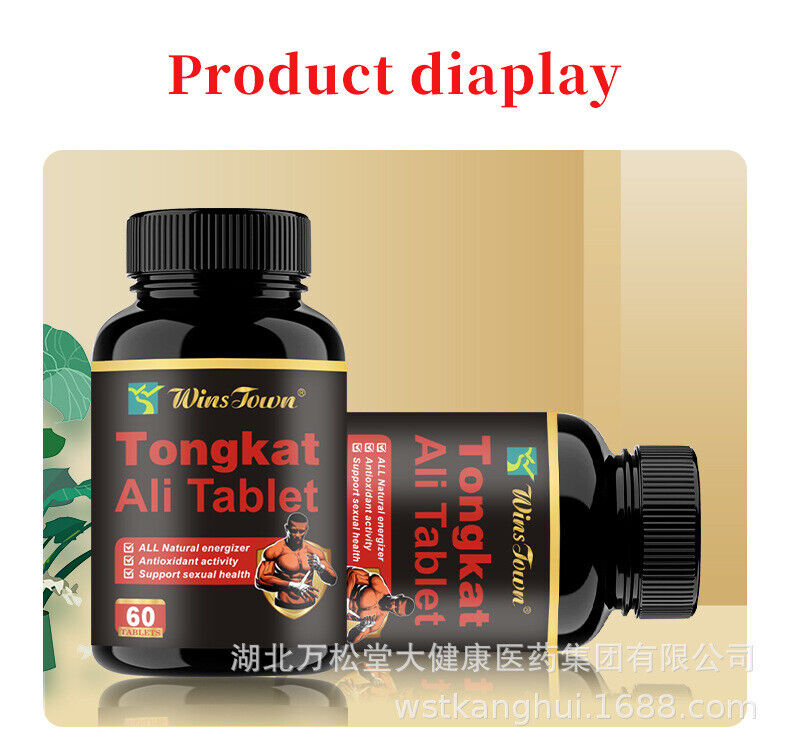 Tongcat Ali Tablet Verbesserung Tablet Männer Power Energy Candy 60 Gummis