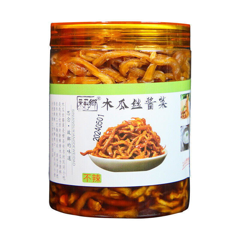 Guangxi spicy dishes shredded papaya, pickled 500g bottles of pickles,