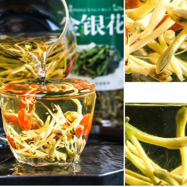 40g Natural Honeysuckle Herbal Tea Jinyinhua Chinese Ecology Organic Flower Tea