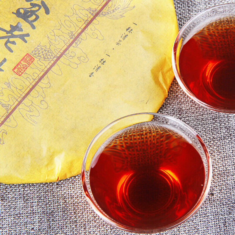 Ripe Puer Tea 357g Yunnan Old Tree Puer Tea Early Spring Black Tea Healhty Drink Secondary image