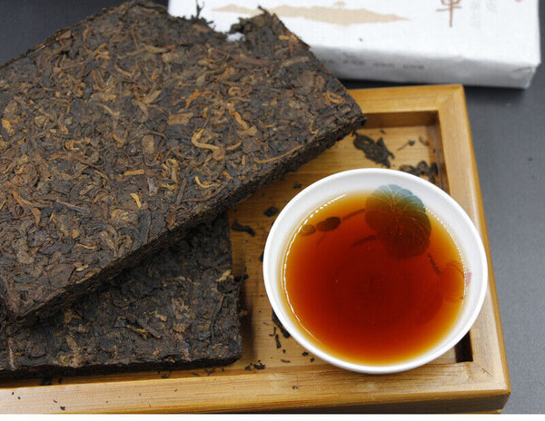 Thé en brique du Yunnan Banzhang Pu'er thé noir Menghai mûr 200g